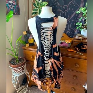 Custom reverse dye and Cut!!! beach cover-up!!! Band Shirt Graphic